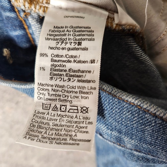 Madewell The Perfect Vintage Straight Blue Jean Medium Wash 31 (34x28) Casual - Picture 13 of 16